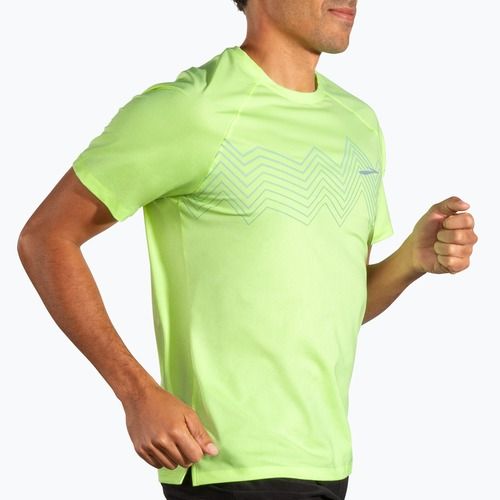 Мъжка тениска за бягане Brooks Atmosphere 2.0 lime/elevate