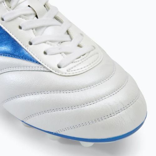 Мъжки футболни обувки Mizuno Morelia II Elite Md white/laser blue/gold