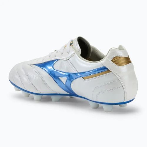 Мъжки футболни обувки Mizuno Morelia II Elite Md white/laser blue/gold