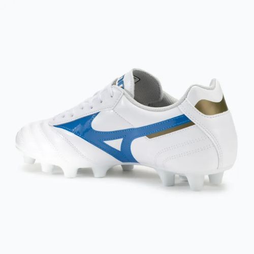 Мъжки футболни обувки Mizuno Morelia II Club FG white/laser blue/gold