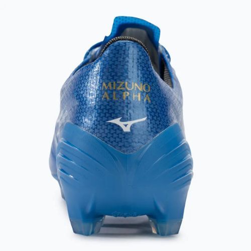 Мъжки футболни обувки Mizuno α Elite FG white/laser blue/gold