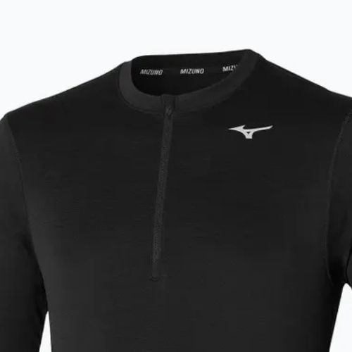 Мъжка тениска за бягане с дълъг ръкав Mizuno Impulse Core Half Zip black