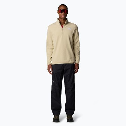Мъжки суитшърт The North Face 100 Glacier 1/4 Zip zion orange/concrete grey