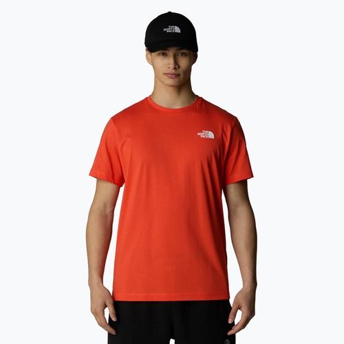 Мъжка тениска The North Face Box Nse crimson orange/black
