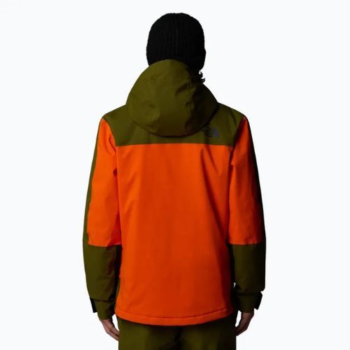 Мъжко ски яке The North Face Mount Bre orange/forest olive