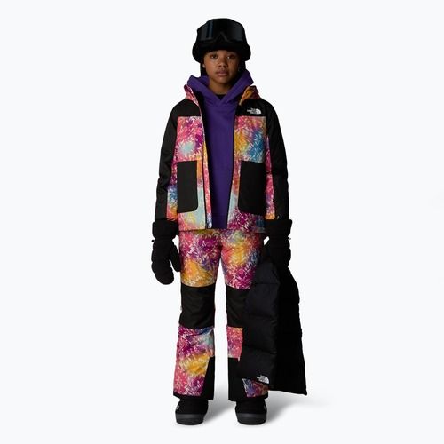 Детски скиорски панталони The North Face Freedom Insulated radiant poppy blowing wind print
