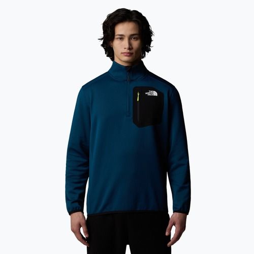 Мъжки суитшърт The North Face Crest 1/4 Zip midnight petrol/ black