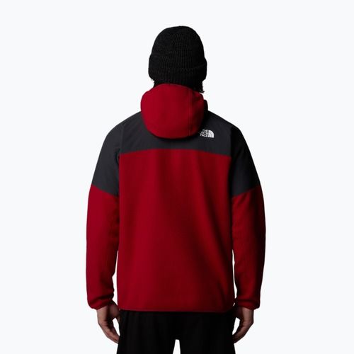 Мъжки суитшърт The North Face Glacier Heavyweight Full Zip HD гgarnet red/asphalt grey