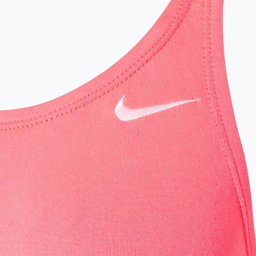Дамски бански костюм от една част Nike Hydrastrong Solid Fastback hot punch