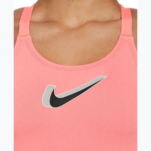 Дамски бански костюм от една част Nike Hydrastrong 3D Swoosh Fastback hot punch