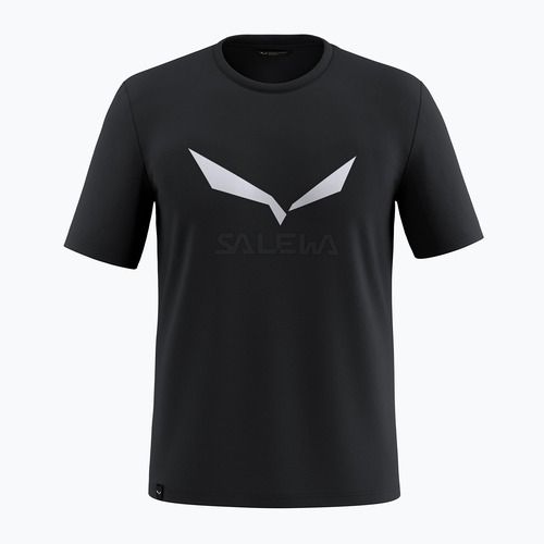 Мъжка тениска за трекинг Salewa Solidlogo Dry black out