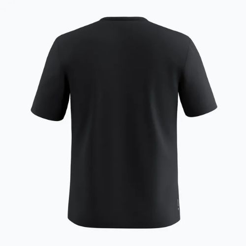 Мъжка тениска за трекинг Salewa Solidlogo Dry black out