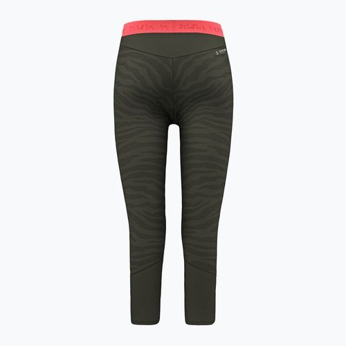 Дамски термоактивни панталони Salewa Cristallo Warm AMR 3/4 dark olive