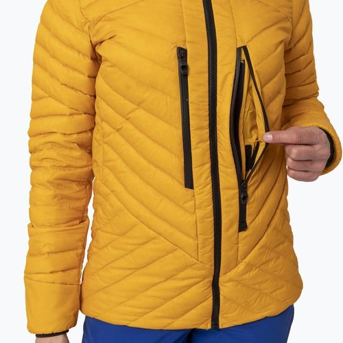 Дамско пухено яке Salewa Ortles Hyb Rds Dwn gold