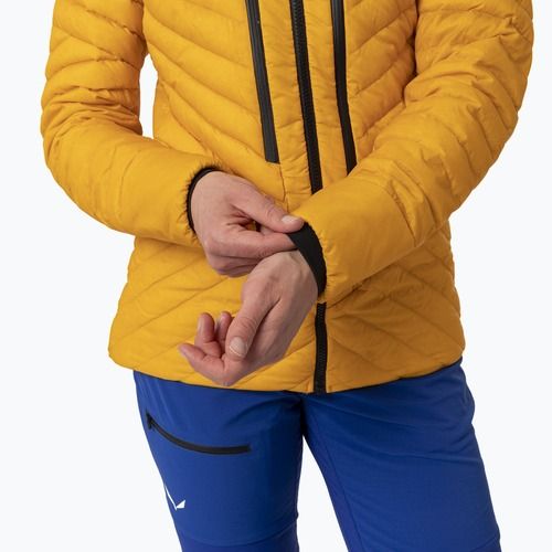 Дамско пухено яке Salewa Ortles Hyb Rds Dwn gold