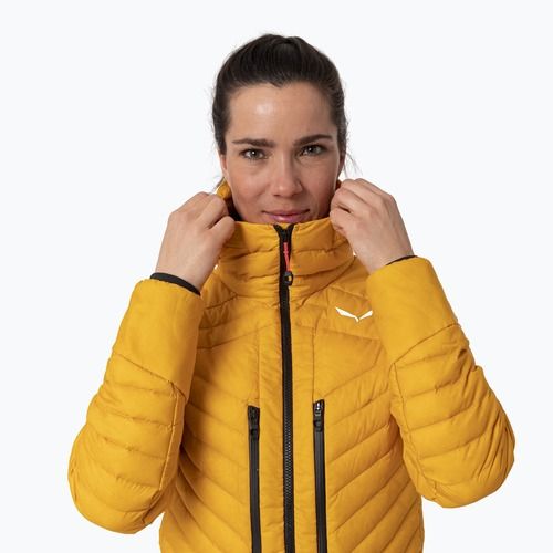 Дамско пухено яке Salewa Ortles Hyb Rds Dwn gold