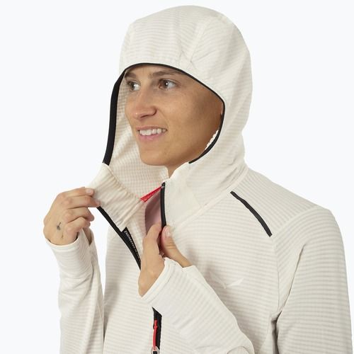 Дамски суитшърт за трекинг Salewa Pedroc PL Hooded white