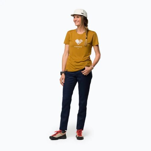 Дамска тениска Salewa Pure Heart Dry golden brown