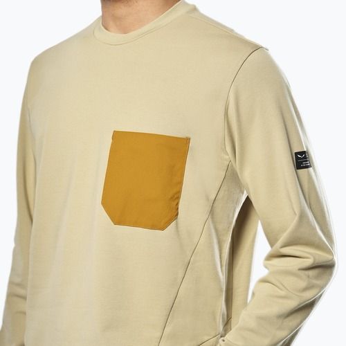 Мъжки суитшърт Salewa Fanes Dry Pullover quicksand