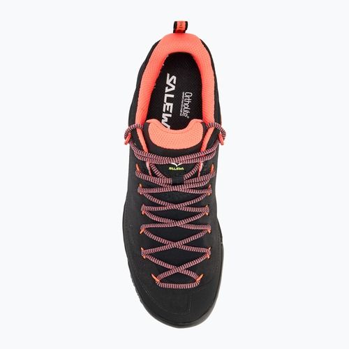 Дамски туристически обувки Salewa Wildfire Leather GTX black/fluo coral
