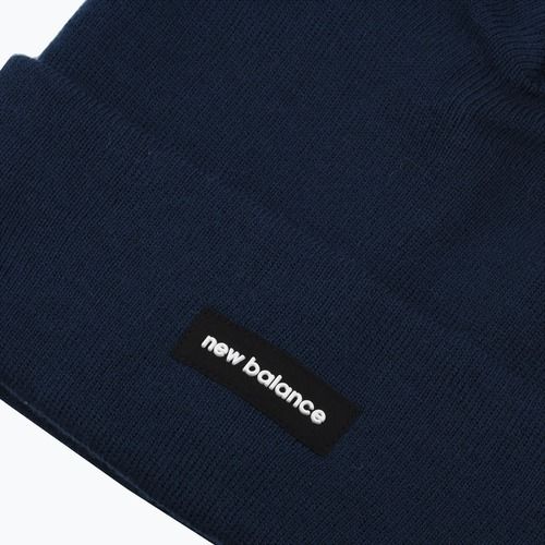 Зимна шапка New Balance Linear Cuffed navy