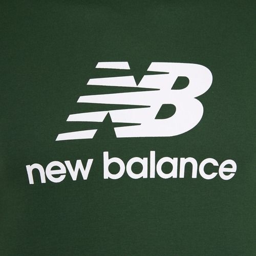 Мъжка тениска New Balance Stacked Logo night watch green