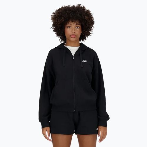 Дамски суитшърт New Balance French Terry Full Zip black