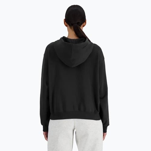Дамски суитшърт New Balance French Terry Stacked Logo Hoodie black