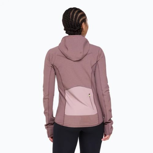Дамски суитшърт за бягане HOKA Sky Glow Half Zip smokey quartz