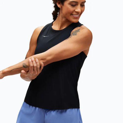 Дамски потник за бягане HOKA Airolite Run Tank black