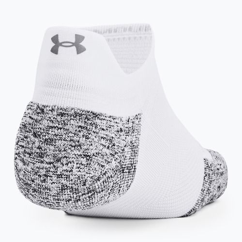 Чорапи за бягане Under Armour Dry Run Cushion No Show 3 чифта white/halo gray/reflective