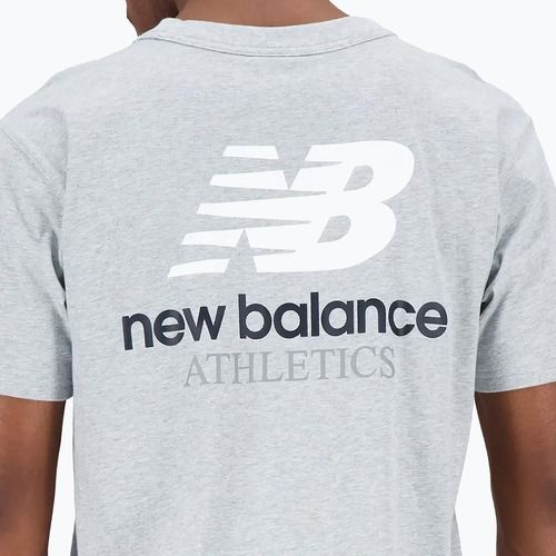 Мъжка тениска New Balance Athletics Remastered Graphic сива