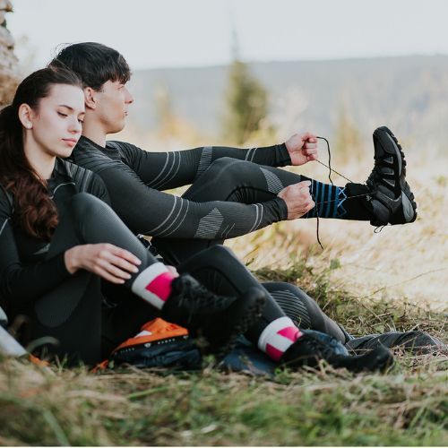 Мъжки туристически обувки KADVA Traver Low WaterProof черен