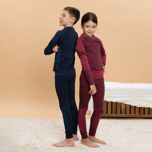Детски комплект термоактивно бельо KADVA Frosty Jrg Set безшевен розов