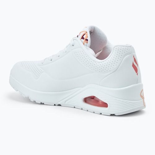 Дамски обувки SKECHERS JGoldcrown Uno Spread The Love white/coral