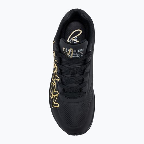Дамски обувки SKECHERS JGoldcrown Uno Golden Heart black/multicolor metallic