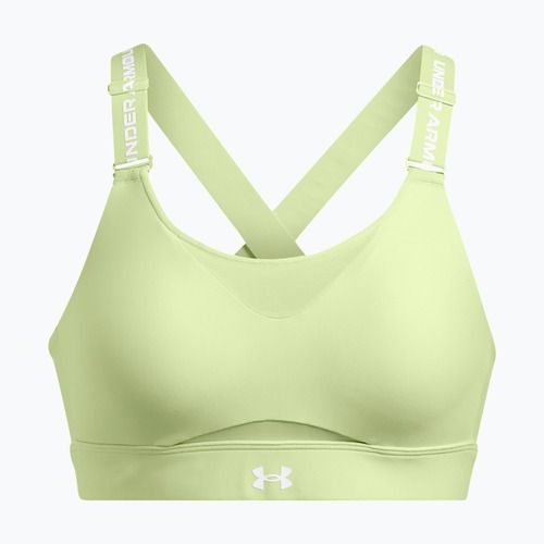 Сутиен за тренировки Under Armour Infinity High 2.0 retro green/white