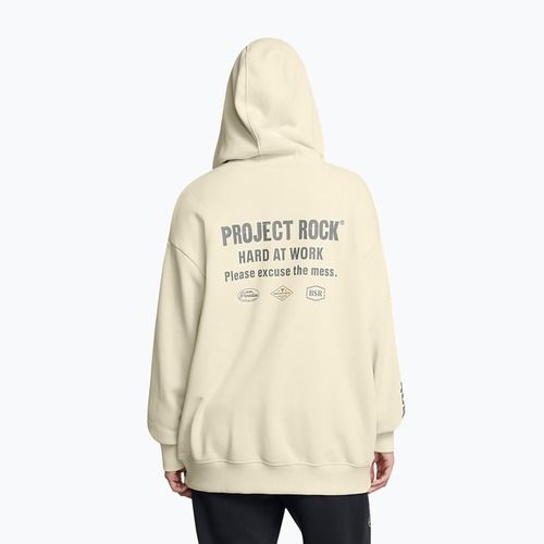 Дамски суитшърт Under Armour Project Rock HWT Full Zip Hard at Work silt/clay green/yellow ochre