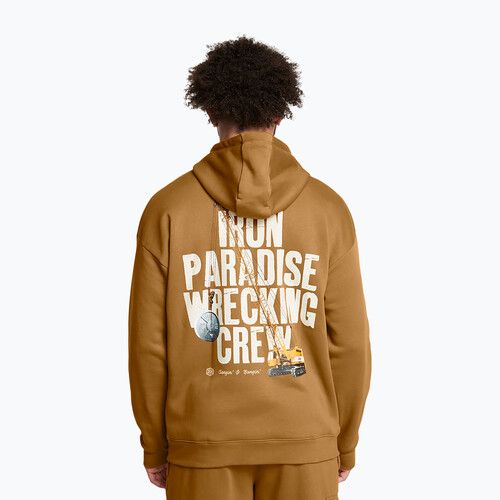 Мъжки суитшърт Under Armour Project Rock Icon Fleece Hoodie yellow ochre/silt