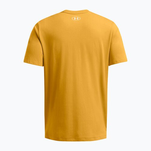 Мъжка тениска за тренировка Under Armour Project Rock Made Not Born golden yellow/steeltown gold