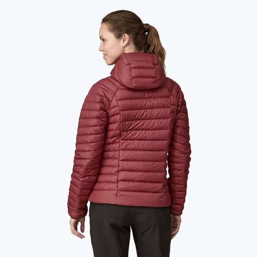 Дамско пухено яке Patagonia Down Sweater Hoody oxide red