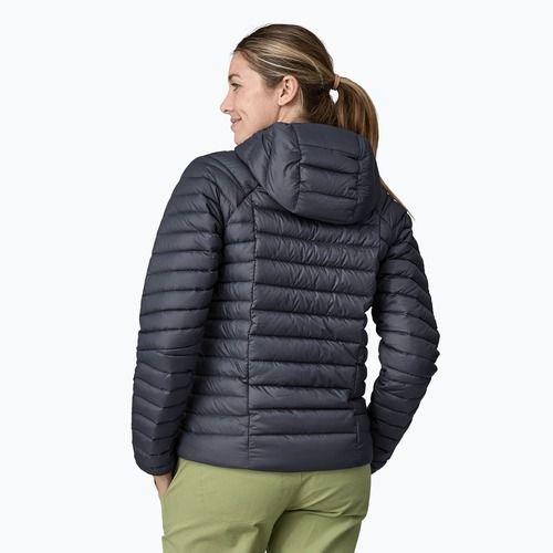 Дамско пухено яке Patagonia Down Sweater Hoody smolder blue