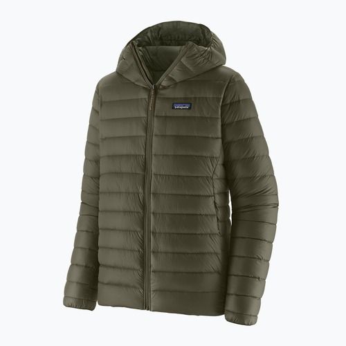Мъжко пухено яке Patagonia Down Sweater Hoody pine needle green