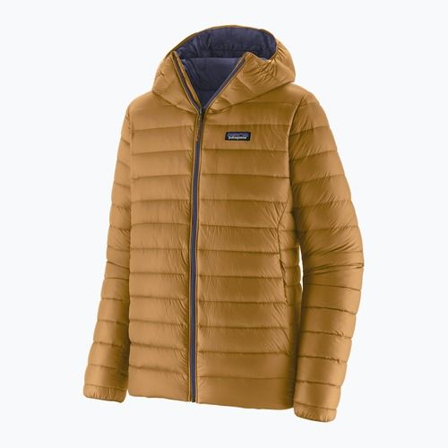 Мъжко пухено яке Patagonia Down Sweater Hoody с пух Rapotor brown