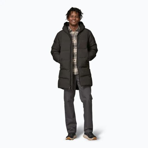 Мъжко пухено дълго яке Patagonia Jackson Glacier Down Parka black