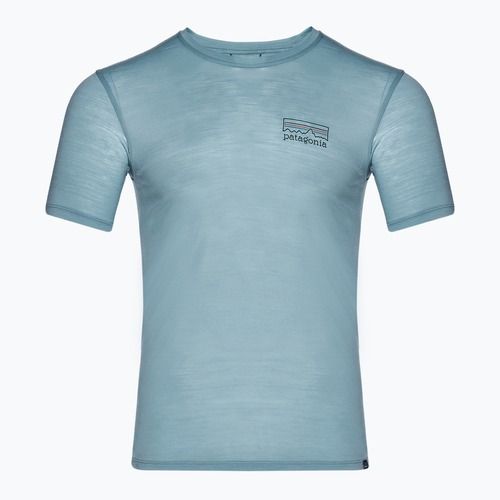 Мъжка тениска Patagonia Cap Cool Merino Blend Graphic Shirt fitz roy strata/thermal blue