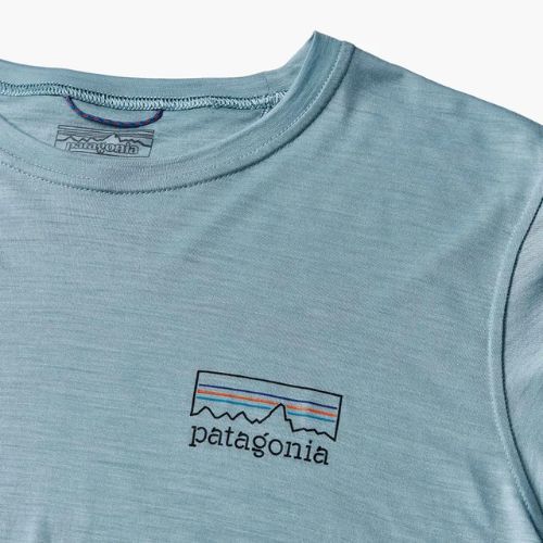 Мъжка тениска Patagonia Cap Cool Merino Blend Graphic Shirt fitz roy strata/thermal blue