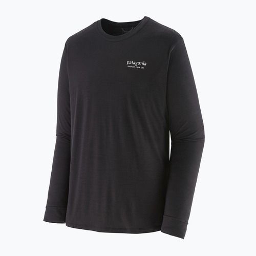 Мъжка блуза с дълъг ръкав Patagonia Cap Cool Merino Blend Graphic heritage header/black