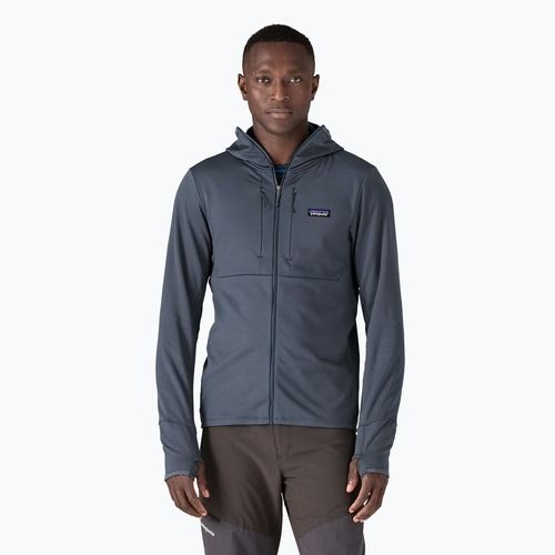 Мъжки суитшърт за трекинг Patagonia R1 Thermal Full Zip Hoody smolder blue
