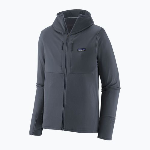Мъжки суитшърт за трекинг Patagonia R1 Thermal Full Zip Hoody smolder blue